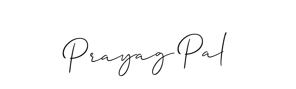 How to make Prayag Pal name signature. Use Allison_Script style for creating short signs online. This is the latest handwritten sign. Prayag Pal signature style 2 images and pictures png