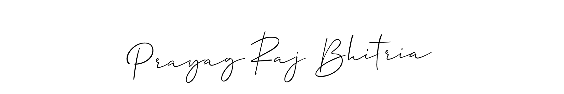 How to Draw Prayag Raj Bhitria signature style? Allison_Script is a latest design signature styles for name Prayag Raj Bhitria. Prayag Raj Bhitria signature style 2 images and pictures png