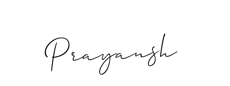 It looks lik you need a new signature style for name Prayansh. Design unique handwritten (Allison_Script) signature with our free signature maker in just a few clicks. Prayansh signature style 2 images and pictures png