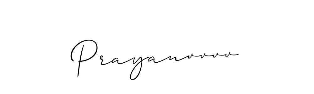 How to make Prayanvvvv signature? Allison_Script is a professional autograph style. Create handwritten signature for Prayanvvvv name. Prayanvvvv signature style 2 images and pictures png