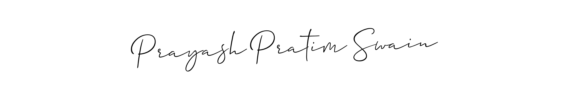 How to make Prayash Pratim Swain name signature. Use Allison_Script style for creating short signs online. This is the latest handwritten sign. Prayash Pratim Swain signature style 2 images and pictures png