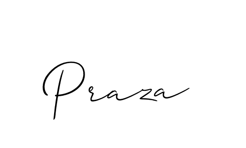 The best way (Allison_Script) to make a short signature is to pick only two or three words in your name. The name Praza include a total of six letters. For converting this name. Praza signature style 2 images and pictures png