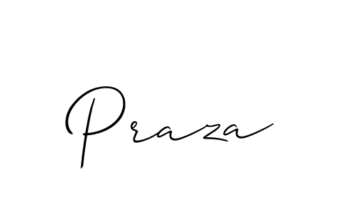 The best way (Allison_Script) to make a short signature is to pick only two or three words in your name. The name Praza include a total of six letters. For converting this name. Praza signature style 2 images and pictures png