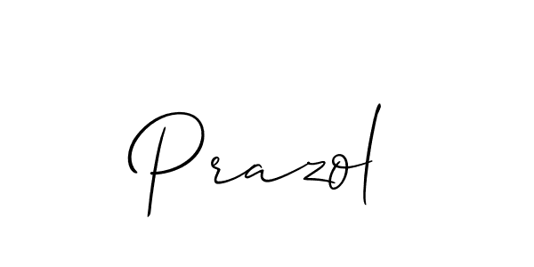 Use a signature maker to create a handwritten signature online. With this signature software, you can design (Allison_Script) your own signature for name Prazol. Prazol signature style 2 images and pictures png