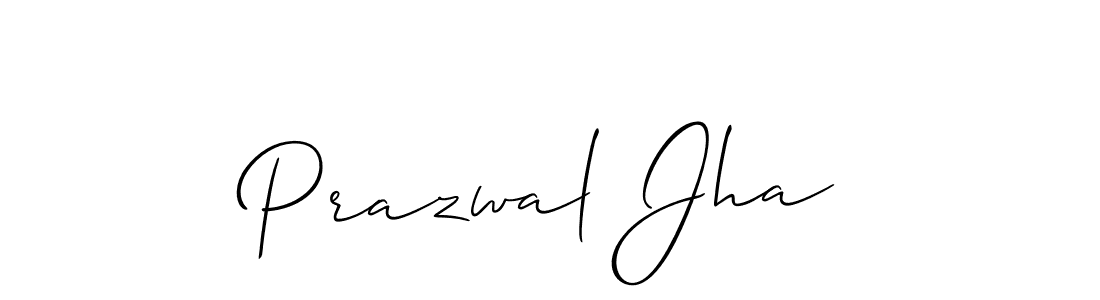 Design your own signature with our free online signature maker. With this signature software, you can create a handwritten (Allison_Script) signature for name Prazwal Jha. Prazwal Jha signature style 2 images and pictures png