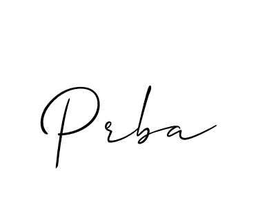 Make a beautiful signature design for name Prba. Use this online signature maker to create a handwritten signature for free. Prba signature style 2 images and pictures png