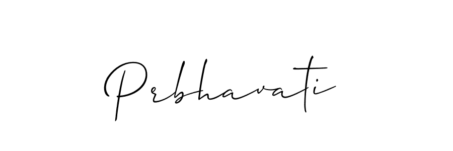Make a beautiful signature design for name Prbhavati. With this signature (Allison_Script) style, you can create a handwritten signature for free. Prbhavati signature style 2 images and pictures png