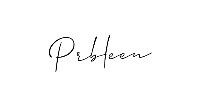 It looks lik you need a new signature style for name Prbleen. Design unique handwritten (Allison_Script) signature with our free signature maker in just a few clicks. Prbleen signature style 2 images and pictures png