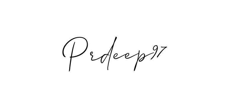 Make a beautiful signature design for name Prdeep97. With this signature (Allison_Script) style, you can create a handwritten signature for free. Prdeep97 signature style 2 images and pictures png
