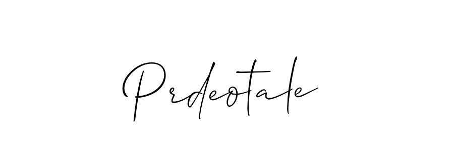 How to Draw Prdeotale signature style? Allison_Script is a latest design signature styles for name Prdeotale. Prdeotale signature style 2 images and pictures png