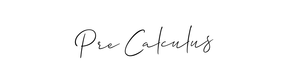 Best and Professional Signature Style for Pre Calculus. Allison_Script Best Signature Style Collection. Pre Calculus signature style 2 images and pictures png