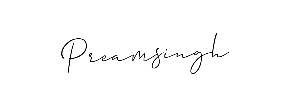 How to Draw Preamsingh signature style? Allison_Script is a latest design signature styles for name Preamsingh. Preamsingh signature style 2 images and pictures png