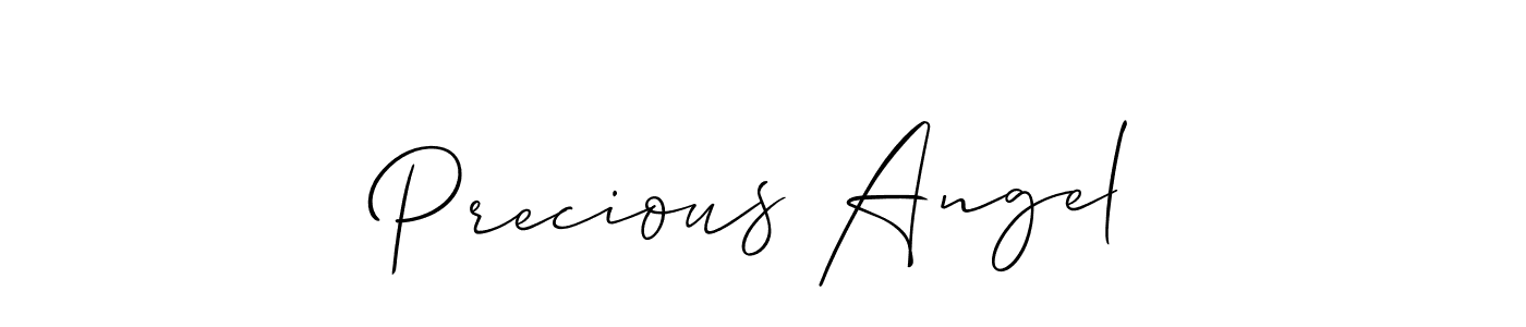 How to make Precious Angel signature? Allison_Script is a professional autograph style. Create handwritten signature for Precious Angel name. Precious Angel signature style 2 images and pictures png