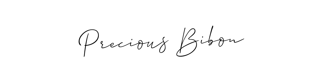 How to Draw Precious Bibon signature style? Allison_Script is a latest design signature styles for name Precious Bibon. Precious Bibon signature style 2 images and pictures png