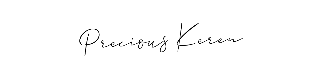 Best and Professional Signature Style for Precious Keren. Allison_Script Best Signature Style Collection. Precious Keren signature style 2 images and pictures png