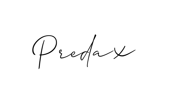 Also You can easily find your signature by using the search form. We will create Predax name handwritten signature images for you free of cost using Allison_Script sign style. Predax signature style 2 images and pictures png