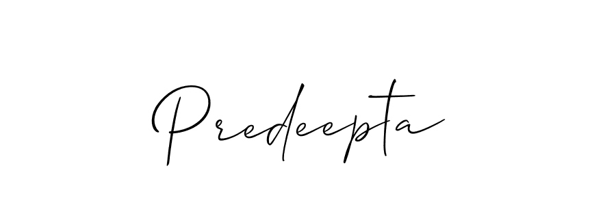 How to Draw Predeepta signature style? Allison_Script is a latest design signature styles for name Predeepta. Predeepta signature style 2 images and pictures png