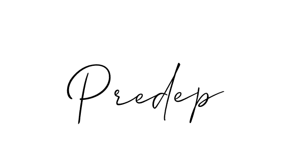 Similarly Allison_Script is the best handwritten signature design. Signature creator online .You can use it as an online autograph creator for name Predep. Predep signature style 2 images and pictures png