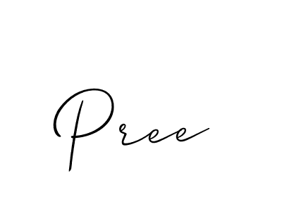 It looks lik you need a new signature style for name Pree. Design unique handwritten (Allison_Script) signature with our free signature maker in just a few clicks. Pree signature style 2 images and pictures png