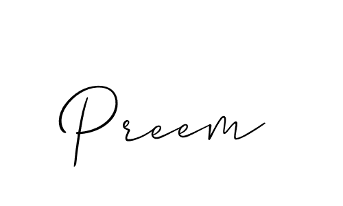 It looks lik you need a new signature style for name Preem. Design unique handwritten (Allison_Script) signature with our free signature maker in just a few clicks. Preem signature style 2 images and pictures png