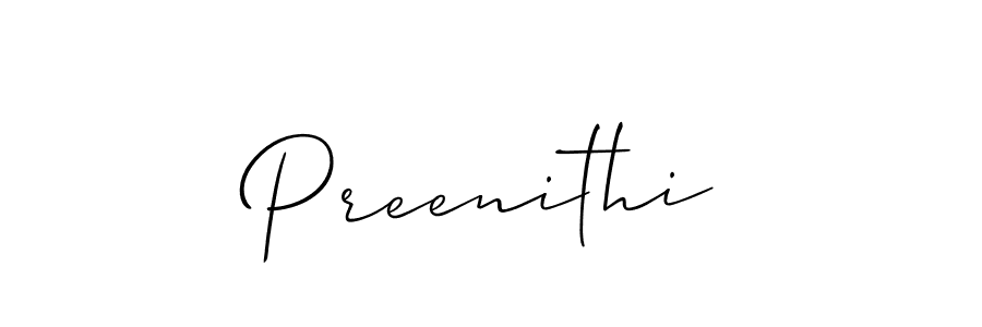 Similarly Allison_Script is the best handwritten signature design. Signature creator online .You can use it as an online autograph creator for name Preenithi. Preenithi signature style 2 images and pictures png