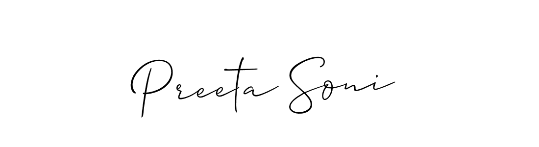 Here are the top 10 professional signature styles for the name Preeta Soni. These are the best autograph styles you can use for your name. Preeta Soni signature style 2 images and pictures png