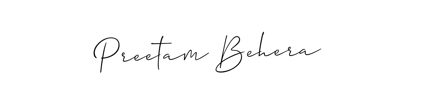 Similarly Allison_Script is the best handwritten signature design. Signature creator online .You can use it as an online autograph creator for name Preetam Behera. Preetam Behera signature style 2 images and pictures png