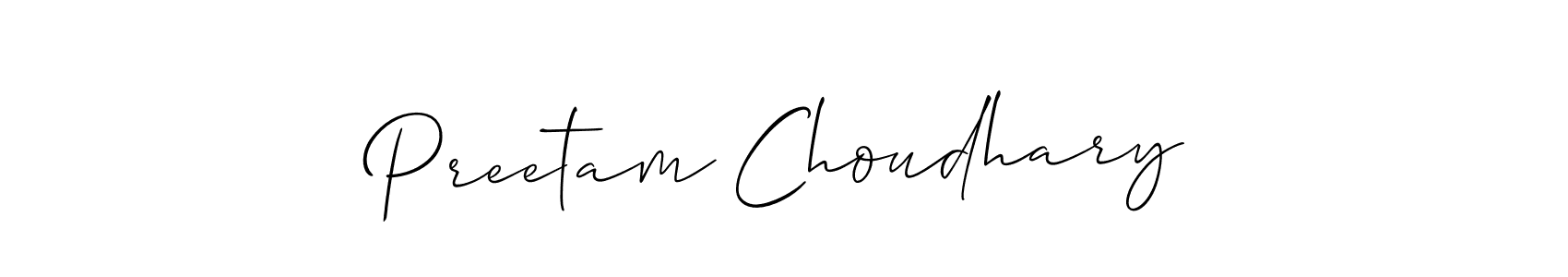 Make a beautiful signature design for name Preetam Choudhary. Use this online signature maker to create a handwritten signature for free. Preetam Choudhary signature style 2 images and pictures png