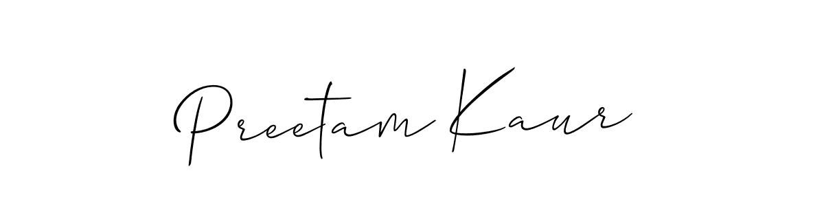 if you are searching for the best signature style for your name Preetam Kaur. so please give up your signature search. here we have designed multiple signature styles  using Allison_Script. Preetam Kaur signature style 2 images and pictures png