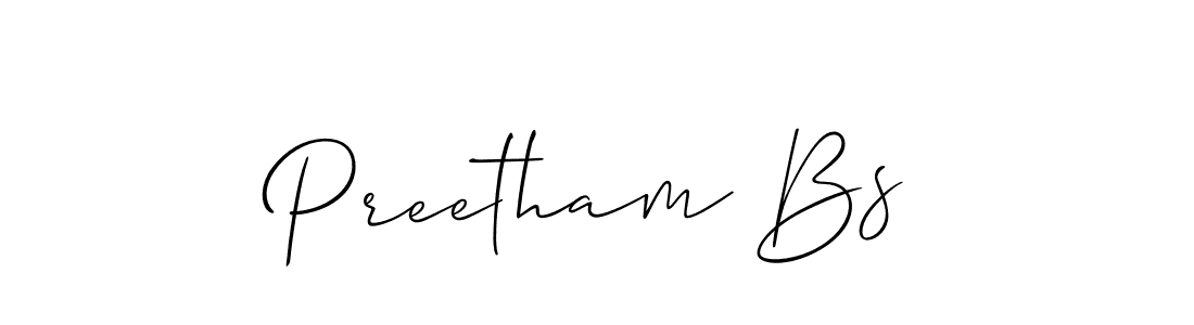 You can use this online signature creator to create a handwritten signature for the name Preetham Bs. This is the best online autograph maker. Preetham Bs signature style 2 images and pictures png