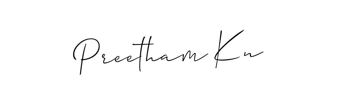 This is the best signature style for the Preetham Kn name. Also you like these signature font (Allison_Script). Mix name signature. Preetham Kn signature style 2 images and pictures png