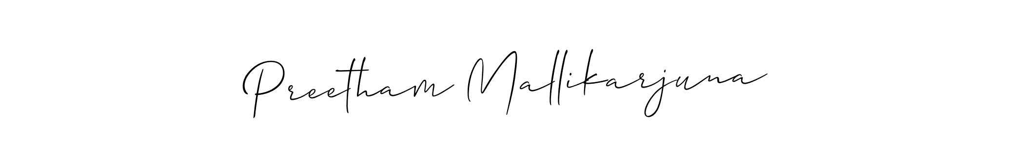 Make a beautiful signature design for name Preetham Mallikarjuna. Use this online signature maker to create a handwritten signature for free. Preetham Mallikarjuna signature style 2 images and pictures png