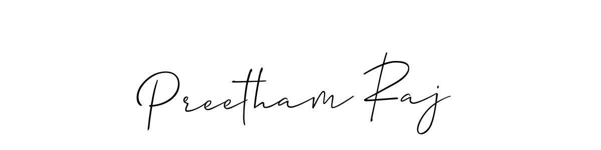 Best and Professional Signature Style for Preetham Raj. Allison_Script Best Signature Style Collection. Preetham Raj signature style 2 images and pictures png