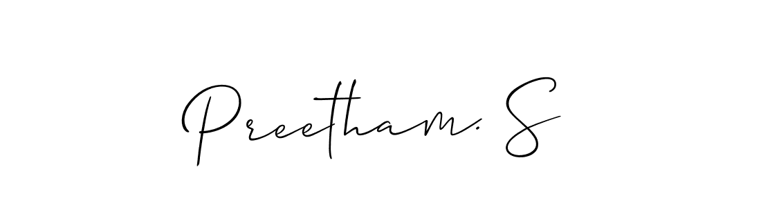 Once you've used our free online signature maker to create your best signature Allison_Script style, it's time to enjoy all of the benefits that Preetham. S name signing documents. Preetham. S signature style 2 images and pictures png