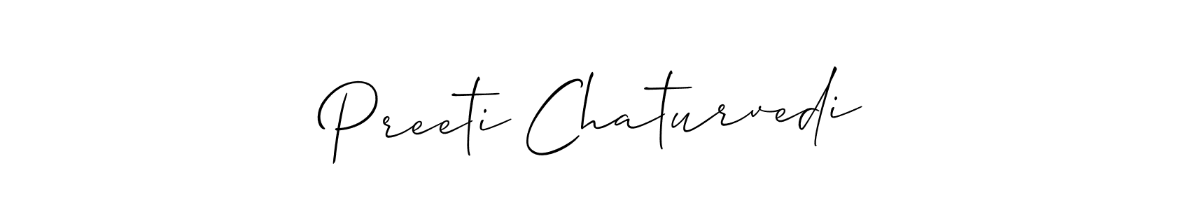 Similarly Allison_Script is the best handwritten signature design. Signature creator online .You can use it as an online autograph creator for name Preeti Chaturvedi. Preeti Chaturvedi signature style 2 images and pictures png