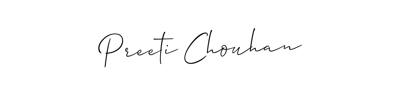 Make a beautiful signature design for name Preeti Chouhan. Use this online signature maker to create a handwritten signature for free. Preeti Chouhan signature style 2 images and pictures png