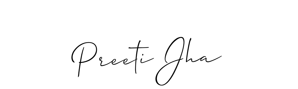 if you are searching for the best signature style for your name Preeti Jha. so please give up your signature search. here we have designed multiple signature styles  using Allison_Script. Preeti Jha signature style 2 images and pictures png