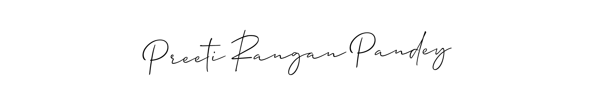 Make a beautiful signature design for name Preeti Rangan Pandey. With this signature (Allison_Script) style, you can create a handwritten signature for free. Preeti Rangan Pandey signature style 2 images and pictures png