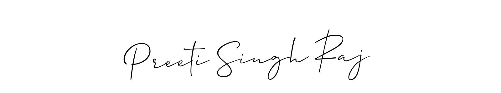 Similarly Allison_Script is the best handwritten signature design. Signature creator online .You can use it as an online autograph creator for name Preeti Singh Raj. Preeti Singh Raj signature style 2 images and pictures png