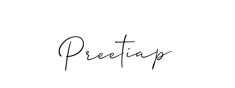 You can use this online signature creator to create a handwritten signature for the name Preetiap. This is the best online autograph maker. Preetiap signature style 2 images and pictures png