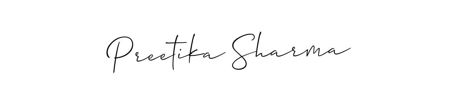 You can use this online signature creator to create a handwritten signature for the name Preetika Sharma. This is the best online autograph maker. Preetika Sharma signature style 2 images and pictures png