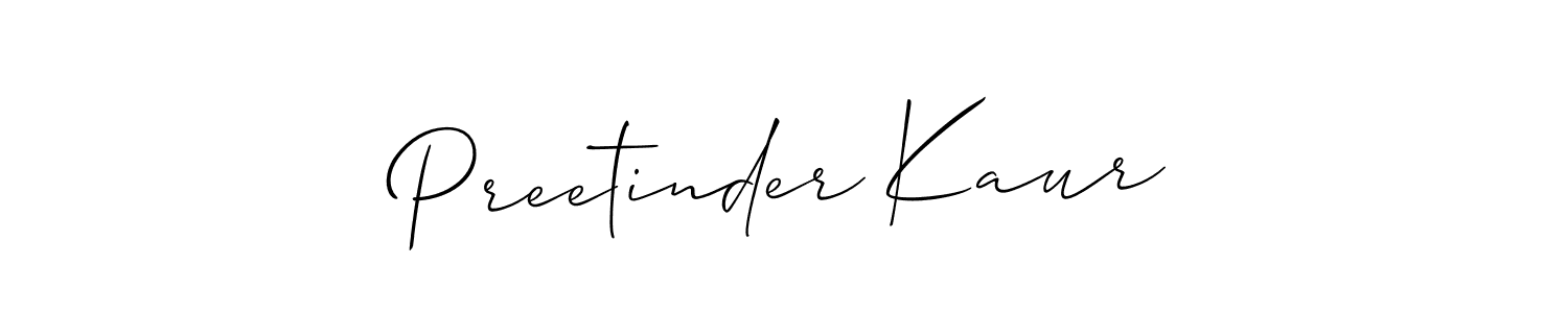 Best and Professional Signature Style for Preetinder Kaur. Allison_Script Best Signature Style Collection. Preetinder Kaur signature style 2 images and pictures png