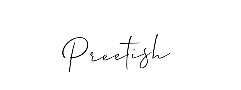 Once you've used our free online signature maker to create your best signature Allison_Script style, it's time to enjoy all of the benefits that Preetish name signing documents. Preetish signature style 2 images and pictures png
