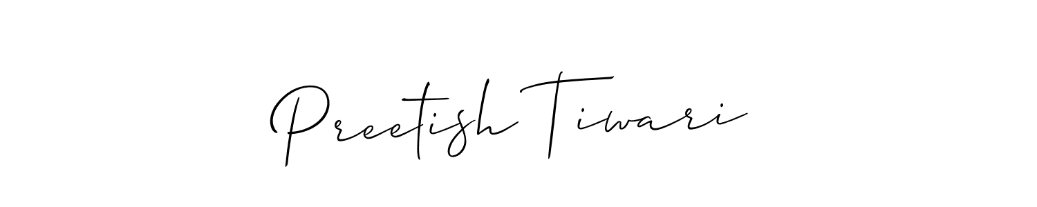 Also You can easily find your signature by using the search form. We will create Preetish Tiwari name handwritten signature images for you free of cost using Allison_Script sign style. Preetish Tiwari signature style 2 images and pictures png