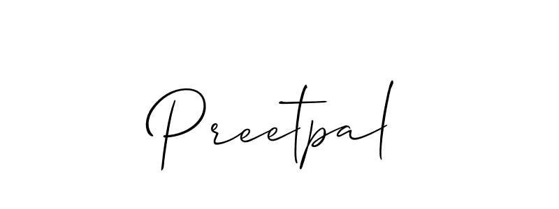 Design your own signature with our free online signature maker. With this signature software, you can create a handwritten (Allison_Script) signature for name Preetpal. Preetpal signature style 2 images and pictures png