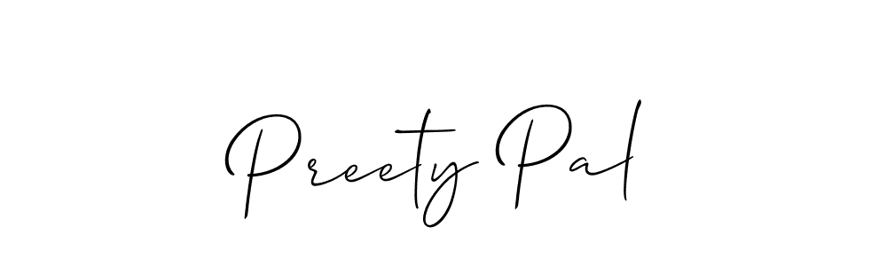 How to Draw Preety Pal signature style? Allison_Script is a latest design signature styles for name Preety Pal. Preety Pal signature style 2 images and pictures png