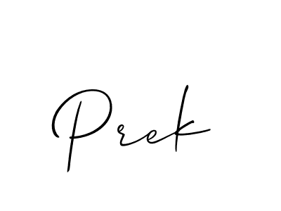 Also we have Prek name is the best signature style. Create professional handwritten signature collection using Allison_Script autograph style. Prek signature style 2 images and pictures png