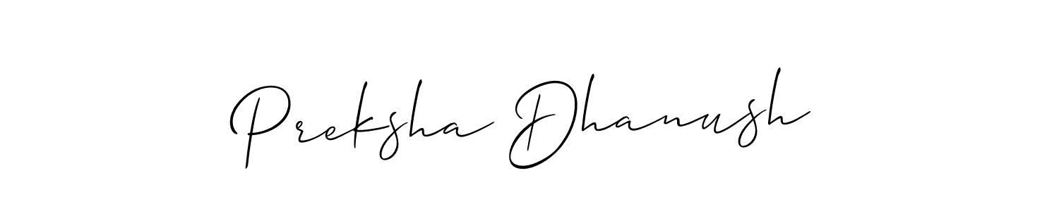 See photos of Preksha Dhanush official signature by Spectra . Check more albums & portfolios. Read reviews & check more about Allison_Script font. Preksha Dhanush signature style 2 images and pictures png