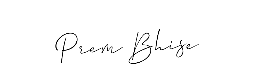 Similarly Allison_Script is the best handwritten signature design. Signature creator online .You can use it as an online autograph creator for name Prem Bhise. Prem Bhise signature style 2 images and pictures png