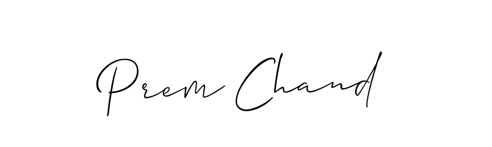 It looks lik you need a new signature style for name Prem Chand. Design unique handwritten (Allison_Script) signature with our free signature maker in just a few clicks. Prem Chand signature style 2 images and pictures png